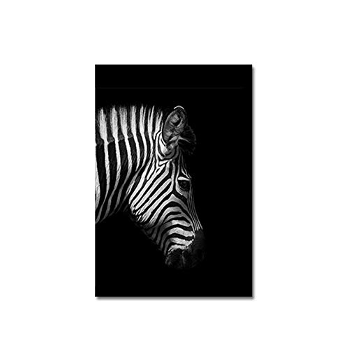 mmwin Blanco y Negro Simple Animal Jirafa Elefante Rinoceronte Cebra Lienzo Pintura decoración del hogar Pintura J 60X100CM * 2 mmwin Blanco y Negro Simple Animal Jirafa Elefante Rinoceronte Cebra Lienzo Pintura decoración del hogar Pintura J 60X100CM * 2
