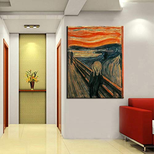 mmwin Scream Abstract Oil Painting on Canvas Print Poster Wall Art Picture for Living Room Home Cuadros Decoración Regalo Q 30x40cm mmwin Scream Abstract Oil Painting on Canvas Print Poster Wall Art Picture for Living Room Home Cuadros Decoración Regalo Q 30x40cm