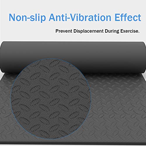 MNBVH Esterilla Maquinas Fitness, Caracteristicas : Antideslizante - Absorbe Golpes - Insonorizar - Usado para Cinta de Correr y Todo Maquinas de Gimnasio Alfombra 175×80×1cm