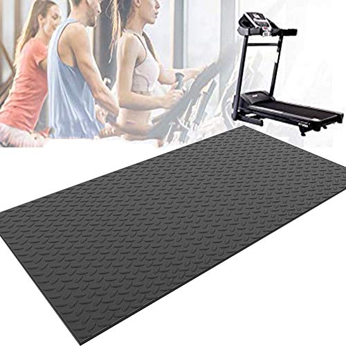 MNBVH Esterilla Maquinas Fitness, Caracteristicas : Antideslizante - Absorbe Golpes - Insonorizar - Usado para Cinta de Correr y Todo Maquinas de Gimnasio Alfombra 175×80×1cm