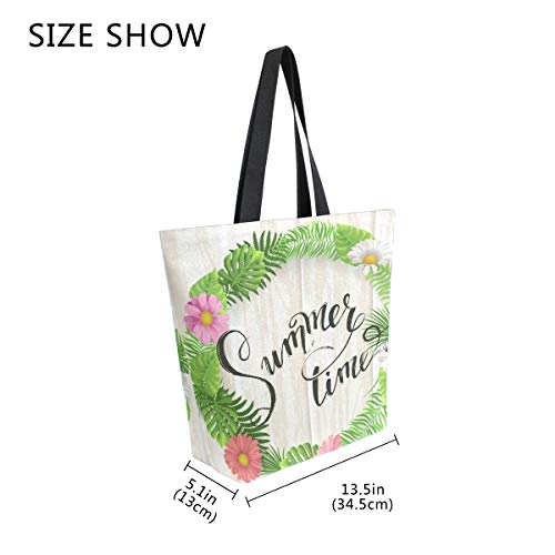 Mnsruu Bolso de hombro de lona, bolso de hombro para mujer, de compras, tropical, hojas de palma, verano, casual, playa, multifunción, para mujeres Mnsruu Bolso de hombro de lona, bolso de hombro para mujer, de compras, tropical, hojas de palma, verano, casual, playa, multifunción, para mujeres