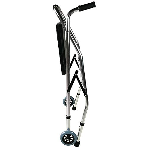 Mobiclinic Compostela Andador Ancianos con Dos Ruedas Plegable, con asiento, Aluminio, para Adultos, Altura Regulable, Plata/Negro Mobiclinic Compostela Andador Ancianos con Dos Ruedas Plegable, con asiento, Aluminio, para Adultos, Altura Regulable, Plata/Negro