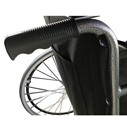 Mobiclinic, modelo Alcazaba, Silla de ruedas para minusválidos, premium, manual, plegable, ortopédica, freno en manetas, reposapiés, reposabrazos, color Negro, asiento, ultraligera Mobiclinic, modelo Alcazaba, Silla de ruedas para minusválidos, premium, manual, plegable, ortopédica, freno en manetas, reposapiés, reposabrazos, color Negro, asiento, ultraligera