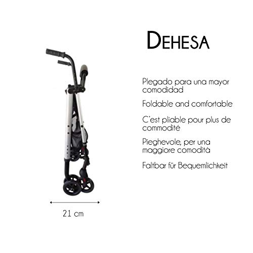 Mobiclinic, Modelo Dehesa, Andador para minusvalidos, adultos, mayores o ancianos, de aluminio, ligero, plegable, con asiento y 4 ruedas, Color Gris Perlado Mobiclinic, Modelo Dehesa, Andador para minusvalidos, adultos, mayores o ancianos, de aluminio, ligero, plegable, con asiento y 4 ruedas, Color Gris Perlado
