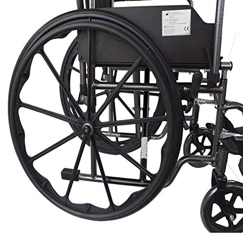 Mobiclinic, modelo S220, Silla de ruedas plegable premium, autopropulsable, ortopédica, para minusválidos, reposapiés y reposabrazos abatibles, color Negro, asiento 46 cm, ultraligera Mobiclinic, modelo S220, Silla de ruedas plegable premium, autopropulsable, ortopédica, para minusválidos, reposapiés y reposabrazos abatibles, color Negro, asiento 46 cm, ultraligera