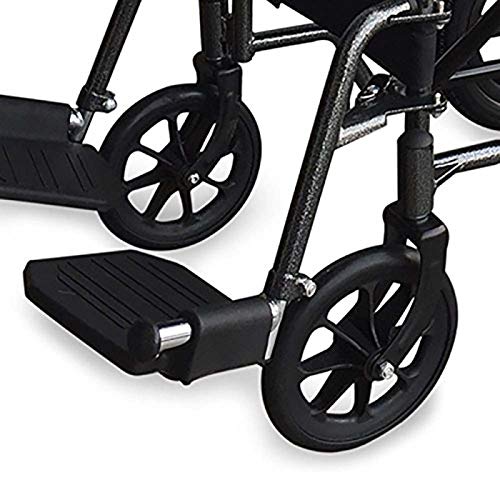 Mobiclinic, Modelo S230, Silla de ruedas para minusválidos, silla de ruedas de tránsito, plegable, ortopédica, reposapiés, reposabrazos, color Negro, asiento 43 cm Mobiclinic, Modelo S230, Silla de ruedas para minusválidos, silla de ruedas de tránsito, plegable, ortopédica, reposapiés, reposabrazos, color Negro, asiento 43 cm
