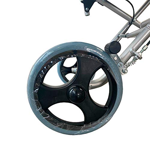 Mobiclinic, Neptuno, Silla de ruedas de tránsito para ancianos y minusválidos, plegable, aluminio, reposapiés y reposabrazos abatibles, asiento, ultraligera, frenos en manetas, negro Mobiclinic, Neptuno, Silla de ruedas de tránsito para ancianos y minusválidos, plegable, aluminio, reposapiés y reposabrazos abatibles, asiento, ultraligera, frenos en manetas, negro