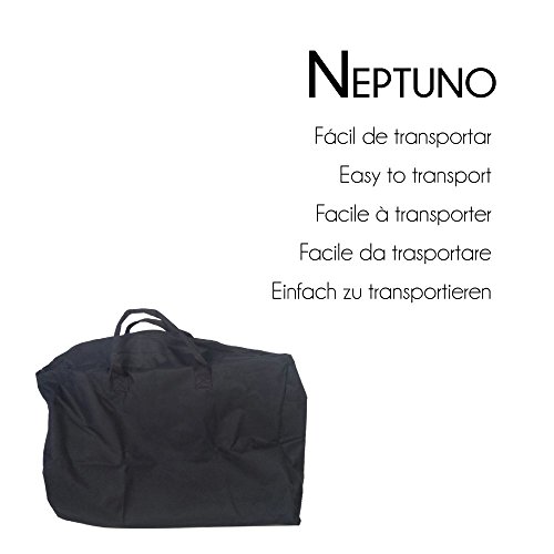 Mobiclinic, Neptuno, Silla de ruedas de tránsito para ancianos y minusválidos, plegable, aluminio, reposapiés y reposabrazos abatibles, asiento, ultraligera, frenos en manetas, negro Mobiclinic, Neptuno, Silla de ruedas de tránsito para ancianos y minusválidos, plegable, aluminio, reposapiés y reposabrazos abatibles, asiento, ultraligera, frenos en manetas, negro