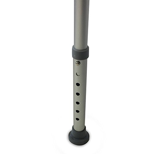 Mobiclinic, San Fermín, Silla o taburete de baño, de ducha, ortopédica, aluminio, altura regulable, respaldo, reposabrazos, conteras antideslizantes Mobiclinic, San Fermín, Silla o taburete de baño, de ducha, ortopédica, aluminio, altura regulable, respaldo, reposabrazos, conteras antideslizantes