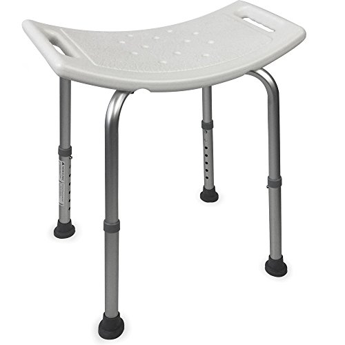 Mobiclinic, San Fermín, Silla o taburete de baño, de ducha, ortopédica, aluminio, altura regulable, respaldo, reposabrazos, conteras antideslizantes Mobiclinic, San Fermín, Silla o taburete de baño, de ducha, ortopédica, aluminio, altura regulable, respaldo, reposabrazos, conteras antideslizantes