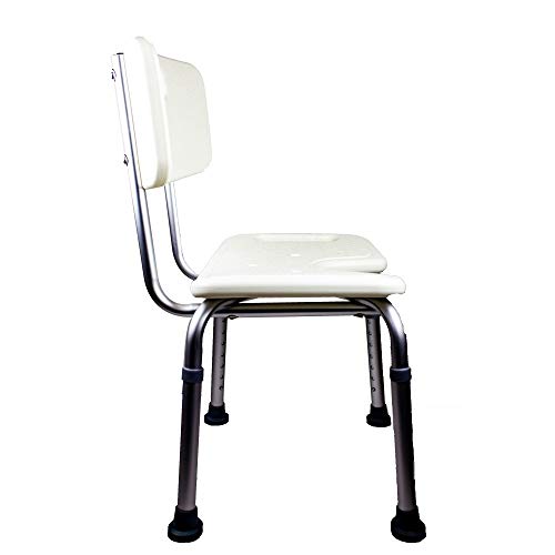 Mobiclinic, Silla de baño, Marisma, Taburete de ducha, Marca Española, Asiento en U, Ortopédica, Altura regulable, Con respaldo, Conteras antideslizantes, Para personas mayores o con discapacidad Mobiclinic, Silla de baño, Marisma, Taburete de ducha, Marca Española, Asiento en U, Ortopédica, Altura regulable, Con respaldo, Conteras antideslizantes, Para personas mayores o con discapacidad