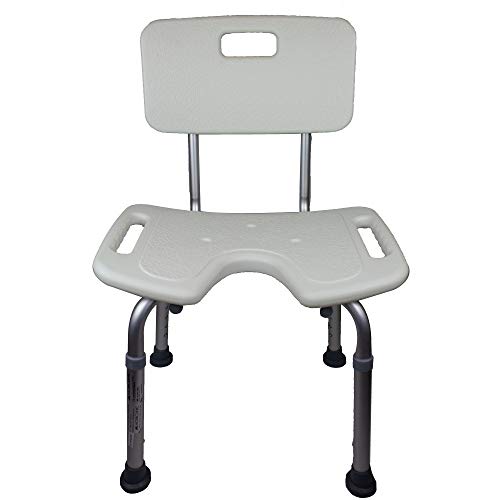 Mobiclinic, Silla de baño, Marisma, Taburete de ducha, Marca Española, Asiento en U, Ortopédica, Altura regulable, Con respaldo, Conteras antideslizantes, Para personas mayores o con discapacidad Mobiclinic, Silla de baño, Marisma, Taburete de ducha, Marca Española, Asiento en U, Ortopédica, Altura regulable, Con respaldo, Conteras antideslizantes, Para personas mayores o con discapacidad