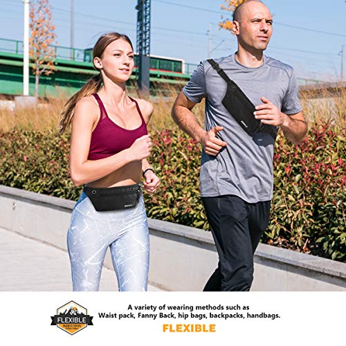 MOBIUSPHY Riñonera Deportiva, Riñonera Mujer Hombre Running Cinturón Impermeable Bandolera Multifuncional Bolsillos Ajustable Bolso de Cintura Viajar Camina el Perro Bicicleta Excursionismo Negro MOBIUSPHY Riñonera Deportiva, Riñonera Mujer Hombre Running Cinturón Impermeable Bandolera Multifuncional Bolsillos Ajustable Bolso de Cintura Viajar Camina el Perro Bicicleta Excursionismo Negro