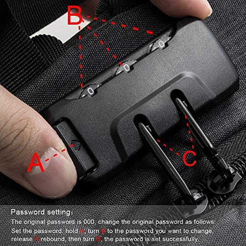 Mochila antirrobo Impermeable, WAWJ Mochila para portátil Multiusos Daypacks con Puerto de Carga USB (Negro) Mochila antirrobo Impermeable, WAWJ Mochila para portátil Multiusos Daypacks con Puerto de Carga USB (Negro)