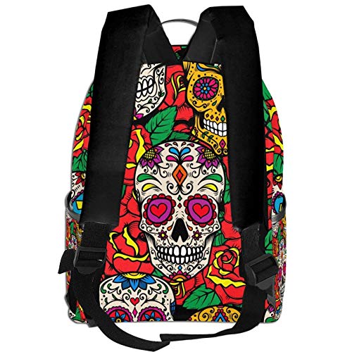 Mochila AOOEDM Backpack para Hombres, Mujeres, Calavera, Caza, Flecha, portátil, Escuela, Mochilas Informales, Mochila