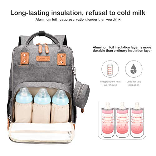 Mochila Bebe, Pejoye,Mochila Bebe Pañales Plegable Cinturón de Pañales Impermeable Multifuncional Portátil de Viaje Para Madre (Gancho de Cinturón Gris) Mochila Bebe, Pejoye,Mochila Bebe Pañales Plegable Cinturón de Pañales Impermeable Multifuncional Portátil de Viaje Para Madre (Gancho de Cinturón Gris)