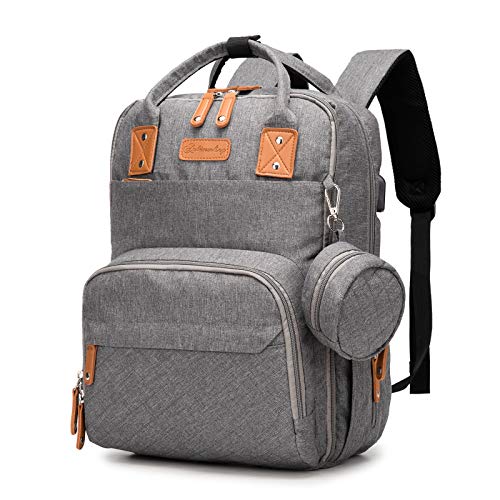 Mochila Bebe, Pejoye,Mochila Bebe Pañales Plegable Cinturón de Pañales Impermeable Multifuncional Portátil de Viaje Para Madre (Gancho de Cinturón Gris) Mochila Bebe, Pejoye,Mochila Bebe Pañales Plegable Cinturón de Pañales Impermeable Multifuncional Portátil de Viaje Para Madre (Gancho de Cinturón Gris)