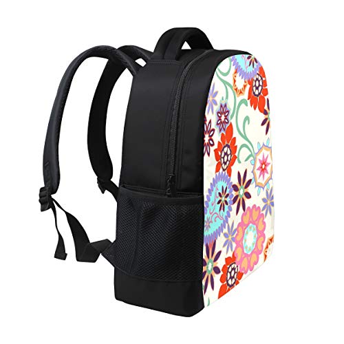 Mochila con Estampado Floral de Arco Iris Abstracto Mochila con Estampado Floral, guardería de Viajes Escolares para niños, niñas y Adolescentes Mochila con Estampado Floral de Arco Iris Abstracto Mochila con Estampado Floral, guardería de Viajes Escolares para niños, niñas y Adolescentes