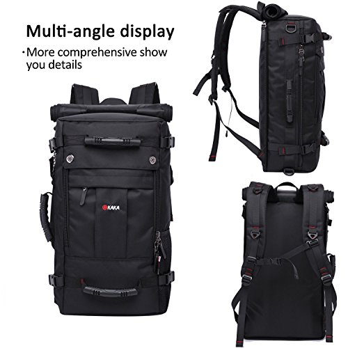 Mochila Deportiva Macutos de Senderismo Viaje 50L, 3 en 1 Mochila, Equipaje de Hombro y de Mano, Morral Impermeable Multibolsillos Resistencia al Rayado con Cerradura Antirrobo Mochila Deportiva Macutos de Senderismo Viaje 50L, 3 en 1 Mochila, Equipaje de Hombro y de Mano, Morral Impermeable Multibolsillos Resistencia al Rayado con Cerradura Antirrobo
