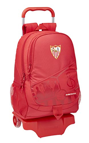 Mochila Escolar de Sevilla FC Oficial con Carro 330x150x430mm Mochila Escolar de Sevilla FC Oficial con Carro 330x150x430mm