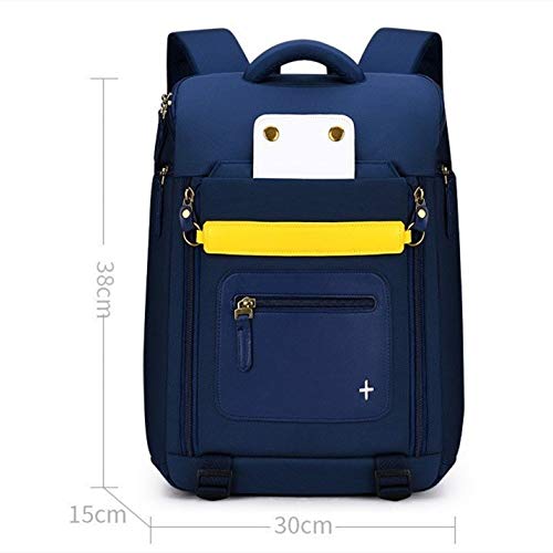 Mochila escolar para niños con cremallera cómoda y práctica, azul real (Azul) - 6978520853106