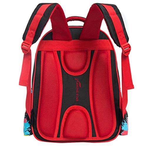 Mochila Escolares Niños Mochilas Fútbol, Bolsas Escolares Primaria Gran Capacidad Concha Dura Reflejo Nocturno Mochila Infantiles para Niños Estudiantes de 2-6 Grado a la Escuela Viaje