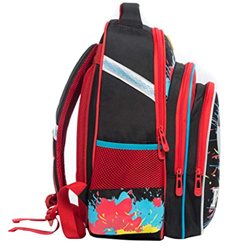 Mochila Escolares Niños Mochilas Fútbol, Bolsas Escolares Primaria Gran Capacidad Concha Dura Reflejo Nocturno Mochila Infantiles para Niños Estudiantes de 2-6 Grado a la Escuela Viaje