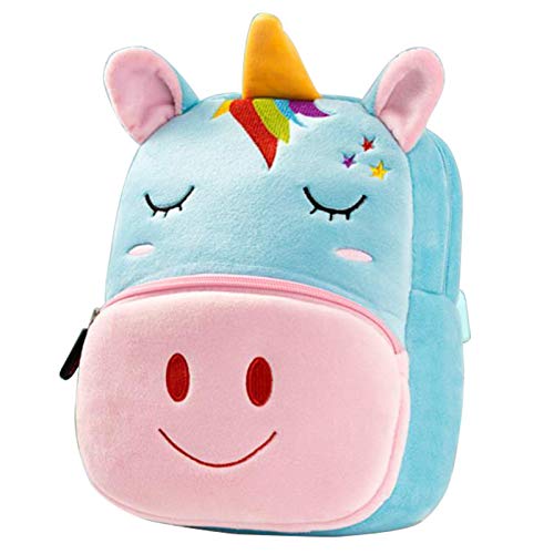 Mochila Infantil Kindergarten Guarderia Animales Linda Bolso Bebe Escuela Dibujos Animados para niña y niño 1-3 años,Caballo Arcoiris