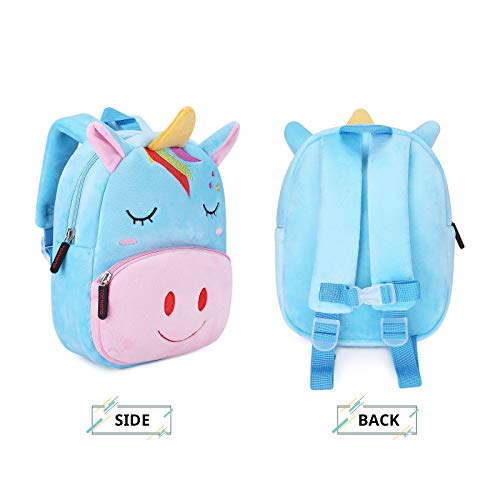 Mochila Infantil Kindergarten Guarderia Animales Linda Bolso Bebe Escuela Dibujos Animados para niña y niño 1-3 años,Caballo Arcoiris