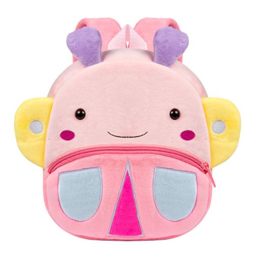 Mochila para Niña,WolinTek Mochila Infantil Kindergarten Guarderia Animales Linda Bolso Bebe Escuela Dibujos Animados para niña y niño (Mariposa) Mochila para Niña,WolinTek Mochila Infantil Kindergarten Guarderia Animales Linda Bolso Bebe Escuela Dibujos Animados para niña y niño (Mariposa)
