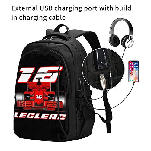Mochila para portátil de Viaje, Charles Leclerc en su Coche. Mochila para portátil de Viaje, Charles Leclerc en su Coche.