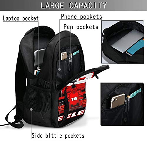 Mochila para portátil de Viaje, Charles Leclerc en su Coche. Mochila para portátil de Viaje, Charles Leclerc en su Coche.