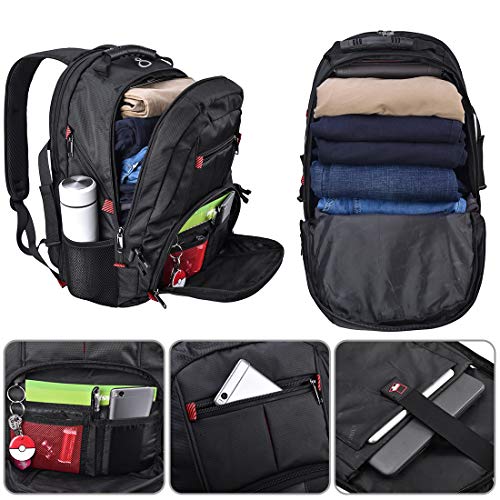 Mochila para Portátil Hombre 17.3 Pulgadas Impermeable Mochilas Puerto USB 17 Pulgadas Trabajo Ordenador Viaje Negocio Multifuncional Mochila Daypacks Negro 45L Mochila para Portátil Hombre 17.3 Pulgadas Impermeable Mochilas Puerto USB 17 Pulgadas Trabajo Ordenador Viaje Negocio Multifuncional Mochila Daypacks Negro 45L