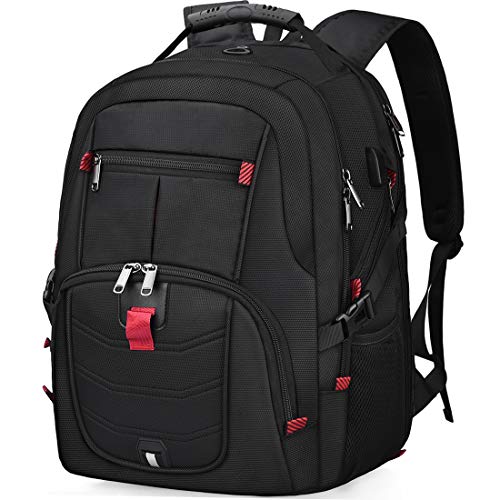 Mochila para Portátil Hombre 17.3 Pulgadas Impermeable Mochilas Puerto USB 17 Pulgadas Trabajo Ordenador Viaje Negocio Multifuncional Mochila Daypacks Negro 45L Mochila para Portátil Hombre 17.3 Pulgadas Impermeable Mochilas Puerto USB 17 Pulgadas Trabajo Ordenador Viaje Negocio Multifuncional Mochila Daypacks Negro 45L