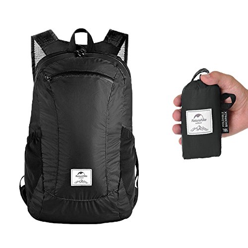 Mochila Plegable Mochila Compacta Ligera Resistente al Agua Para Viajes Colegio Deportes Aire Libre Nueva 2018 Macuto Empacable Impermeable Ultraligero de Diario para Hombres Mujeres Estudiantes 18L