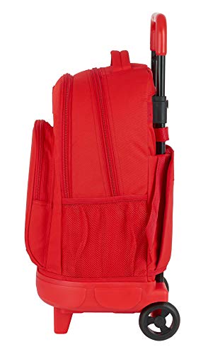 Mochila Safta Escolar con Carro Incluido y Espalda Acolchada de Sevilla FC Corporativa, 330x220x450mm, rojo Mochila Safta Escolar con Carro Incluido y Espalda Acolchada de Sevilla FC Corporativa, 330x220x450mm, rojo