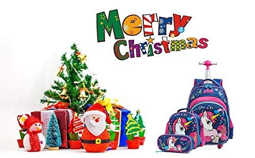 Mochila Unicornio Escolar con Ruedas niña,Estilo Princesa Estudiantes de Primaria Carros para Mochilas Bolsa de Almuerzo Estuche Escolares Equipaje de Viaje Multifuncional(Azul) Mochila Unicornio Escolar con Ruedas niña,Estilo Princesa Estudiantes de Primaria Carros para Mochilas Bolsa de Almuerzo Estuche Escolares Equipaje de Viaje Multifuncional(Azul)