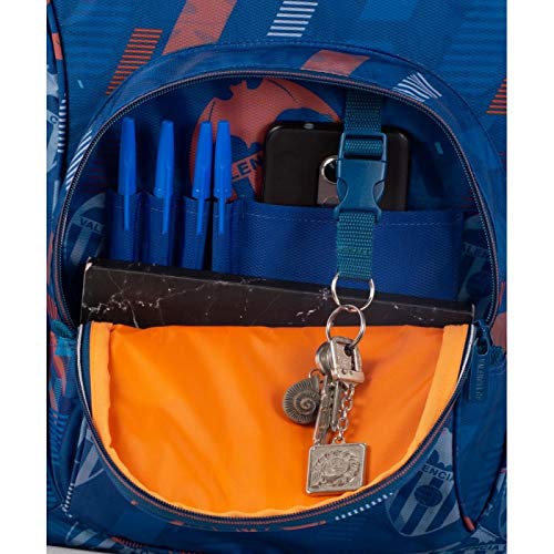 Mochila Valencia CF | Mochila Doble Compartimento Adaptable a Carro para Mochilas Escolares, Bolsillo Frontal y Compartimento Interior para Portatil o Tablet - Medidas 34 x 45,5 x 15 cm - Color Azul Mochila Valencia CF | Mochila Doble Compartimento Adaptable a Carro para Mochilas Escolares, Bolsillo Frontal y Compartimento Interior para Portatil o Tablet - Medidas 34 x 45,5 x 15 cm - Color Azul
