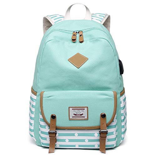 Mochilas Escolares Juveniles Mochila Escolar Juvenil Mochilas Colegio Instituto Universitarias Basicas Grandes Chicas Jovenes Bolsos Escolares Mujer USB Charging Port para Ordenador Portatil Verde Mochilas Escolares Juveniles Mochila Escolar Juvenil Mochilas Colegio Instituto Universitarias Basicas Grandes Chicas Jovenes Bolsos Escolares Mujer USB Charging Port para Ordenador Portatil Verde