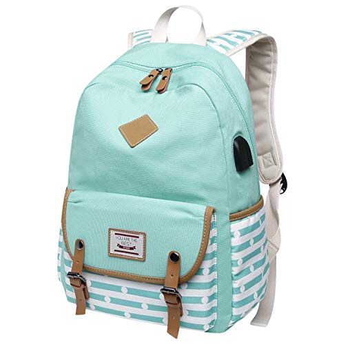 Mochilas Escolares Juveniles Mochila Escolar Juvenil Mochilas Colegio Instituto Universitarias Basicas Grandes Chicas Jovenes Bolsos Escolares Mujer USB Charging Port para Ordenador Portatil Verde Mochilas Escolares Juveniles Mochila Escolar Juvenil Mochilas Colegio Instituto Universitarias Basicas Grandes Chicas Jovenes Bolsos Escolares Mujer USB Charging Port para Ordenador Portatil Verde
