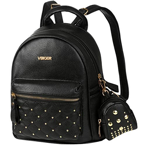 Mochilas Mujer Pequeñas de Cuero Negro Mochila Casual Mujer Moda 2 en 1 para Ocio Viaje Mochilas Mujer Pequeñas de Cuero Negro Mochila Casual Mujer Moda 2 en 1 para Ocio Viaje