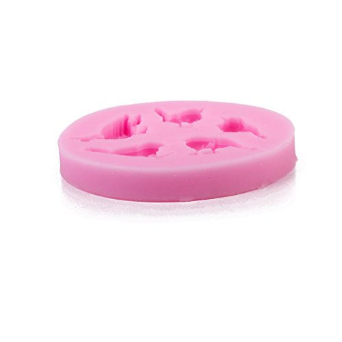 Modelo de Patrón de Pájaros para Pasta Fondant Azúcar Molde de La Hornada DIY de Silicona de Color Rosa Modelo de Patrón de Pájaros para Pasta Fondant Azúcar Molde de La Hornada DIY de Silicona de Color Rosa