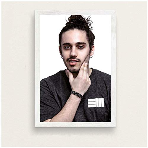 Moderno Hip Hop Ruso Cantante de música Rap Rapper Star Art Pintura Seda Lienzo póster Pared decoración del hogar-50X70cm sin Marco Moderno Hip Hop Ruso Cantante de música Rap Rapper Star Art Pintura Seda Lienzo póster Pared decoración del hogar-50X70cm sin Marco