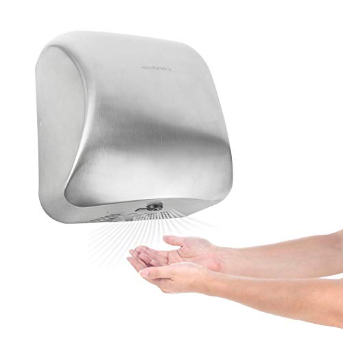 Modundry Secador de Manos Automático Alta Velocidad de Acero Inoxidable Cepillado, Secador de Manos Eléctrico de Servicio Pesado, Comercial y Hogar, 1200W Modundry Secador de Manos Automático Alta Velocidad de Acero Inoxidable Cepillado, Secador de Manos Eléctrico de Servicio Pesado, Comercial y Hogar, 1200W