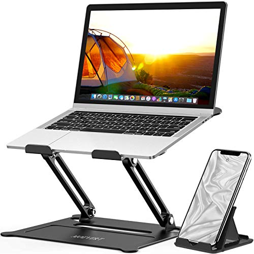 MOEVERT Soporte Portatil, Ajustable Soporte para Ordenador Portátil Aluminio Soporte para Laptop Portátil Plegable Laptop Stand para MacBook Pro Air, DELL, HP, iPad y Otros 10-16" Pulgadas Netbooks