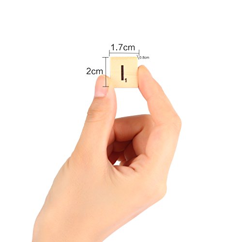 moinkerin 100 Piezas Letras de Madera Juego Letras Juguetes Juegos Artesanía Alfabeto Madera A a Z para Educación Infantil, Juguetes para Niños, Manualidades, Bricolaje moinkerin 100 Piezas Letras de Madera Juego Letras Juguetes Juegos Artesanía Alfabeto Madera A a Z para Educación Infantil, Juguetes para Niños, Manualidades, Bricolaje