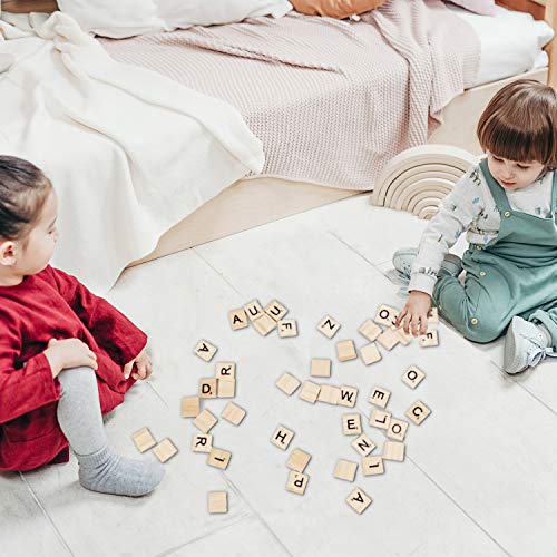 moinkerin 100 Piezas Letras de Madera Juego Letras Juguetes Juegos Artesanía Alfabeto Madera A a Z para Educación Infantil, Juguetes para Niños, Manualidades, Bricolaje moinkerin 100 Piezas Letras de Madera Juego Letras Juguetes Juegos Artesanía Alfabeto Madera A a Z para Educación Infantil, Juguetes para Niños, Manualidades, Bricolaje
