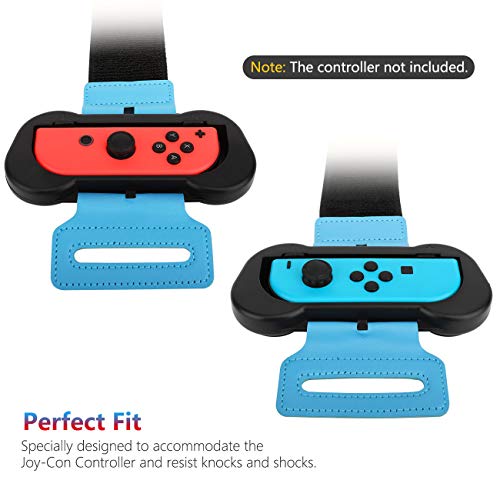 MoKo [2 PZS Correa de Muñeca Compatible con Joy-con Nintendo Switch Just Dance 2021/2020 y Zumba, Banda de Muñeca Elástica Cómoda de 2 Tamaños Diferentes Ajustable para Adultos y Niños MoKo [2 PZS Correa de Muñeca Compatible con Joy-con Nintendo Switch Just Dance 2021/2020 y Zumba, Banda de Muñeca Elástica Cómoda de 2 Tamaños Diferentes Ajustable para Adultos y Niños