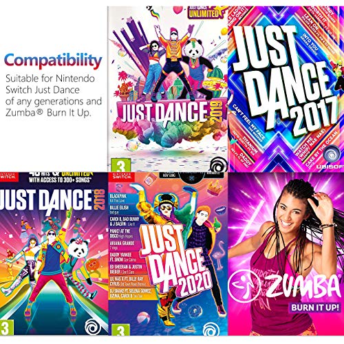 MoKo [2 PZS Correa de Muñeca Compatible con Joy-con Nintendo Switch Just Dance 2021/2020 y Zumba, Banda de Muñeca Elástica Cómoda de 2 Tamaños Diferentes Ajustable para Adultos y Niños MoKo [2 PZS Correa de Muñeca Compatible con Joy-con Nintendo Switch Just Dance 2021/2020 y Zumba, Banda de Muñeca Elástica Cómoda de 2 Tamaños Diferentes Ajustable para Adultos y Niños