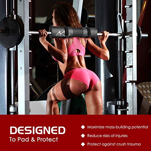 MoKo Almohadilla de Protección Ergonómica, Barras de Pesas Almohadilla de Sentadillas Avanzada con Correas de Seguridad, Barbell Squat Pad Cojín de Cuello y Hombros para Empuje de Cadera - Negro MoKo Almohadilla de Protección Ergonómica, Barras de Pesas Almohadilla de Sentadillas Avanzada con Correas de Seguridad, Barbell Squat Pad Cojín de Cuello y Hombros para Empuje de Cadera - Negro